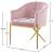 Xavier Velvet Dining Chair with Gold Steel Legs