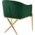 Xavier Velvet Dining Chair with Gold Steel Legs