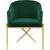 Xavier Velvet Dining Chair with Gold Steel Legs