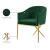 Xavier Velvet Dining Chair with Gold Steel Legs