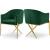 Xavier Velvet Dining Chair with Gold Steel Legs