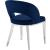 Roberto Velvet Dining Chair with Chrome Iron Legs