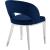 Roberto Velvet Dining Chair with Chrome Iron Legs