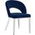 Roberto Velvet Dining Chair with Chrome Iron Legs