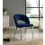 Roberto Velvet Dining Chair with Chrome Iron Legs