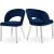 Roberto Velvet Dining Chair with Chrome Iron Legs