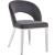 Roberto Velvet Dining Chair with Chrome Iron Legs