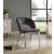 Roberto Velvet Dining Chair with Chrome Iron Legs