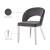 Roberto Velvet Dining Chair with Chrome Iron Legs