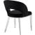 Roberto Velvet Dining Chair with Chrome Iron Legs
