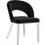 Roberto Velvet Dining Chair with Chrome Iron Legs