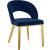 Roberto Velvet Dining Chair with Chrome Iron Legs