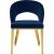 Roberto Velvet Dining Chair with Gold Iron Legs