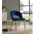 Roberto Velvet Dining Chair with Gold Iron Legs