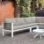 Sasha Aluminum/Polyester/Fabric L-Shaped Patio Sectional Set