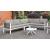 Sasha Aluminum/Polyester/Fabric L-Shaped Patio Sectional Set