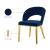 Roberto Velvet Dining Chair with Gold Iron Legs