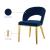 Roberto Velvet Dining Chair with Chrome Iron Legs