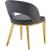 Roberto Velvet Dining Chair with Gold Iron Legs