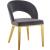 Roberto Velvet Dining Chair with Chrome Iron Legs