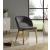 Roberto Velvet Dining Chair with Chrome Iron Legs
