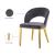 Roberto Velvet Dining Chair with Gold Iron Legs