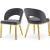 Roberto Velvet Dining Chair with Chrome Iron Legs