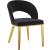 Roberto Velvet Dining Chair with Chrome Iron Legs