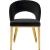 Roberto Velvet Dining Chair with Chrome Iron Legs