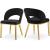 Roberto Velvet Dining Chair with Gold Iron Legs