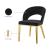 Roberto Velvet Dining Chair with Chrome Iron Legs