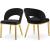 Roberto Velvet Dining Chair with Chrome Iron Legs