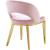 Roberto Velvet Dining Chair with Chrome Iron Legs