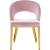 Roberto Velvet Dining Chair with Chrome Iron Legs