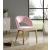 Roberto Velvet Dining Chair with Chrome Iron Legs