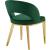 Roberto Velvet Dining Chair with Chrome Iron Legs