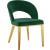 Roberto Velvet Dining Chair with Chrome Iron Legs