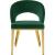 Roberto Velvet Dining Chair with Gold Iron Legs