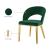 Roberto Velvet Dining Chair with Chrome Iron Legs