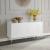 Starburst 3-Door Sideboard with Acrylic Legs & Gold Tips