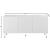 Starburst 3-Door Sideboard with Acrylic Legs & Gold Tips