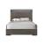 Escher Wood Platform Bed w/LED Headboard, Eastern King Size