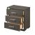 Escher Wood Platform Bedroom Set w/LED Headboard