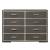 Escher Wood Platform Bedroom Set w/LED Headboard