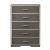 Escher Wood Chest w/5 Drawers