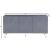 Starburst 3-Door Sideboard with Acrylic Legs & Gold Tips