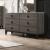 Avantika Faux Marble/Wood Double Dresser w/6 Drawers