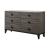 Avantika Fabric/Wood Panel Bedroom Set