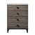 Avantika Faux Marble/Wood Chest w/4 Drawers