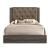 Avantika Fabric/Wood Panel Bed